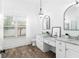 Spa-like bathroom with double vanity and large mirrors at 3506 N Arlington Ave, Tampa, FL 33603