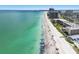 Stunning aerial view of beachfront property and ocean at 4215 E Bay Dr # 1013B, Clearwater, FL 33764