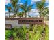 Coddington community entrance sign with landscaping at 669 157Th E Ct, Bradenton, FL 34212