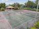 Overhead view of tennis courts with enclosure at 10263 Gandy Blvd N Blvd # 2005, St Petersburg, FL 33702