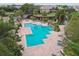 Aerial view of resort-style pool and spa at 10263 Gandy Blvd N Blvd # 2005, St Petersburg, FL 33702
