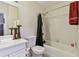 Bathroom with shower/tub combo and updated fixtures at 10263 Gandy Blvd N Blvd # 2005, St Petersburg, FL 33702