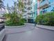 Landscaped courtyard with circular path and building view at 777 N Ashley Dr # 2613, Tampa, FL 33602