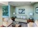 Cozy sitting area with comfortable sofas and end tables at 777 N Ashley Dr # 2613, Tampa, FL 33602