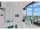 Bright bedroom with a wall bed, city view, and workspace at 777 N Ashley Dr # 2613, Tampa, FL 33602