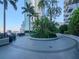 Landscaped courtyard with circular path and BBQ area at 777 N Ashley Dr # 2613, Tampa, FL 33602