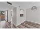 Bright dining area with wood-look floors and open concept at 4530 Pinebrook Cir # 208, Bradenton, FL 34209