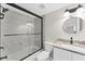 Updated bathroom with tub, shower, and modern vanity at 4530 Pinebrook Cir # 208, Bradenton, FL 34209