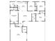 Floor plan showing a 3 bedroom, 2 bath house at 5301 82Nd N Ave, Pinellas Park, FL 33781