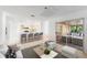 Open kitchen with breakfast bar and access to the backyard patio at 5344 Lowell Ave, Spring Hill, FL 34609