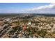 Aerial view showing home's location in a residential neighborhood at 5344 Lowell Ave, Spring Hill, FL 34609