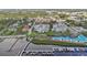 Aerial view of condo building near the water at 1050 Riverside Dr # A201, Palmetto, FL 34221