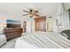 Spacious bedroom with king-size bed and built-in wardrobe at 1050 Riverside Dr # A201, Palmetto, FL 34221