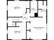 Two-bedroom, two-bath home floor plan with primary bedroom and hall at 3302 E Maritana Dr, St Pete Beach, FL 33706
