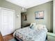 Comfortable bedroom with a queen-size bed and ample closet space at 345 Bayshore Blvd # 610, Tampa, FL 33606