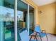 Private balcony offers stunning city views and sliding glass doors at 345 Bayshore Blvd # 610, Tampa, FL 33606