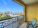Spacious balcony with city views and comfortable seating at 345 Bayshore Blvd # 610, Tampa, FL 33606