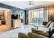 Living room with sectional sofa, balcony, and city view at 345 Bayshore Blvd # 610, Tampa, FL 33606