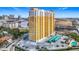 Aerial view of a luxury high-rise building with city views and parking at 345 Bayshore Blvd # 610, Tampa, FL 33606