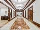 Bright hallway with marble floors and wood accents at 345 Bayshore Blvd # 610, Tampa, FL 33606