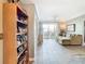 View of living room with sectional sofa and balcony access at 345 Bayshore Blvd # 610, Tampa, FL 33606
