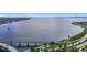 Expansive water view from this property, featuring a bridge and coastal landscape at 345 Bayshore Blvd # 610, Tampa, FL 33606