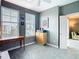 Well-lit home office with city views, built-in desk and storage at 345 Bayshore Blvd # 610, Tampa, FL 33606