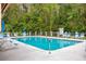 Community pool with plenty of chairs for relaxing at 3454 Hillmoor Dr, Palm Harbor, FL 34685