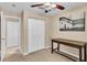 Bright bedroom with double doors and closet at 411 S Fremont Ave # B, Tampa, FL 33606