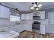 Updated kitchen with white cabinets and stainless steel appliances at 33137 Cercelia Rd, Dade City, FL 33523