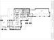 Detailed first floor plan showcasing spacious living areas and a 2-car garage at 4441 Pompano Se Dr, St Petersburg, FL 33705