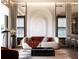 Sophisticated living room with unique wall art and modern furniture at 4441 Pompano Se Dr, St Petersburg, FL 33705
