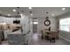 Kitchen and dining area with a glass table and four chairs at 4614 Webster St, Tampa, FL 33610