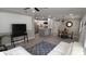 Open concept kitchen with granite island and stainless steel appliances at 4614 Webster St, Tampa, FL 33610