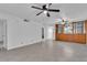 Spacious living area with tile floors and ceiling fans at 3078 Eastland Blvd # 304, Clearwater, FL 33761