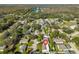 Aerial view showing the property's location and surrounding area at 3207 Acacia St, Lutz, FL 33558