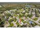 Aerial view of the property and surrounding neighborhood, highlighting its location at 3207 Acacia St, Lutz, FL 33558