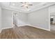 Spacious bedroom with hardwood floors and neutral walls at 4555 Hickory Oak Dr, Brooksville, FL 34601