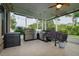 Stainless steel appliances and granite countertop in outdoor kitchen at 10803 Australian Pine Dr, Riverview, FL 33579