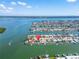 Aerial view of a house on the waterfront near a canal at 12520 4Th E St, Treasure Island, FL 33706