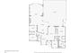 First floor plan exhibiting spacious living areas and primary suite at 13811 Shady Shores Dr, Tampa, FL 33613