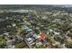 Aerial view showing home's location and neighborhood at 6657 Bougainvilla S Ave, St Petersburg, FL 33707