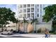Contemporary building exterior with large arched windows and manicured landscaping showcasing a modern aesthetic at 126 4Th Ne Ave # 1302, St Petersburg, FL 33701