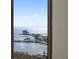 Stunning waterfront view of bay and pier seen through a window from a high-rise condo at 126 4Th Ne Ave # 1302, St Petersburg, FL 33701