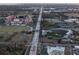 Aerial view of stadium, highway, and cityscape at 4305 Bayside Village Dr # 104, Tampa, FL 33615