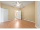 Spacious bedroom with wood floors and access to a full bathroom at 4305 Bayside Village Dr # 104, Tampa, FL 33615