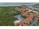 Aerial view of waterfront apartment community with pool at 4305 Bayside Village Dr # 104, Tampa, FL 33615