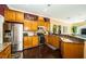 Modern kitchen with stainless steel appliances and granite countertops at 5944 Bay S Dr, Gulfport, FL 33707