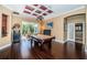 Game room with pool table and access to backyard patio at 5944 Bay S Dr, Gulfport, FL 33707