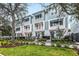 Front view of townhouses with lush landscaping at 110 21St N St, St Petersburg, FL 33713